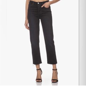 Stove pipe 70s jeans faded black size 25 re/done